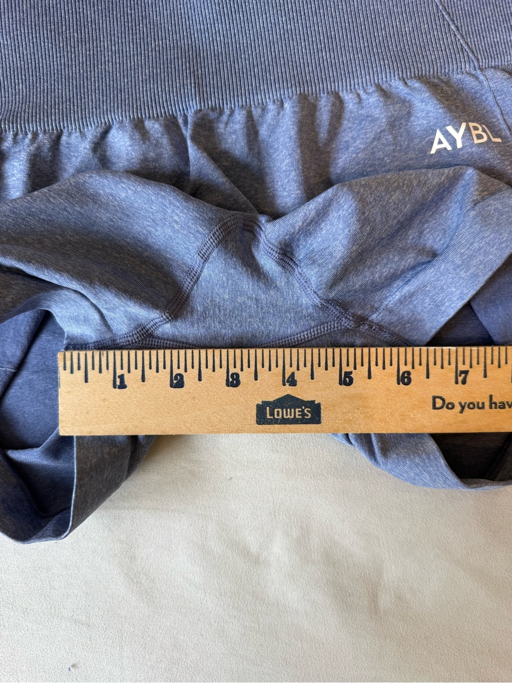 AYBL High-Waist Empower Seamless Shorts in Slate Blue Women’s Small - Picture 12 of 12